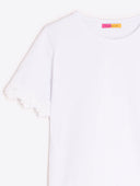 Vilagallo T Shirt  With Flower Sleeve In White