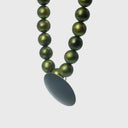 Katerina Vassou Mandisa Necklace In Green/Black Disc