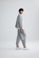Luukaa Zaya Knitted Jacket In Ash Grey