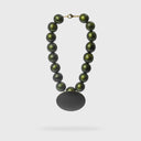 Katerina Vassou Mandisa Necklace In Green/Black Disc