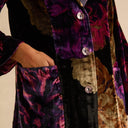 Sahara Midnight Peonies Velvet Relaxed Blazer In Multi