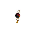 Miss Pompon Gold /Multi Pink Drop Earrings