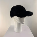 Malisa Faux Fur Baseball Cap Black