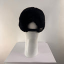Malisa Faux Fur Baseball Cap Black