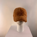 Malisa Faux Fur Baseball Cap Dark Beige