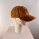 Malisa Faux Fur Baseball Cap Dark Beige