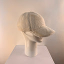 Malisa Faux Fur Baseball Cap White