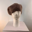 Malisa Knitted Beret in Chocolate