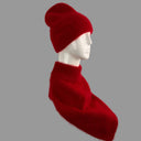 Malisa Beanie Hat in Ruby