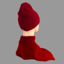 Malisa Beanie Hat in Ruby