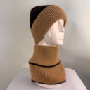 Malisa Beanie Hat with Cuff in Chocolate