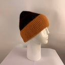 Malisa Beanie Hat with Cuff in Chocolate