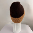 Malisa Beanie Hat with Cuff in Chocolate