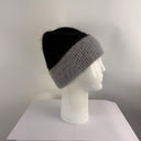 Malisa Beanie Hat with Cuff Black /Grey