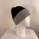 Malisa Beanie Hat with Cuff Black /Grey