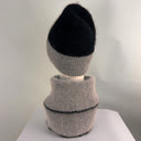 Malisa Snood Grey with Black Edging
