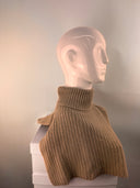 Malisa Knitted Ribbed Polo Snood in Blond