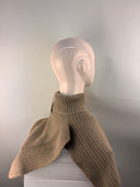 Malisa Knitted Ribbed Polo Snood in Blond