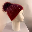 Rabionek Hat Berry With Fleck And Fur Pom Pom