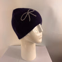 Rabionek Navy Beanie With Bows
