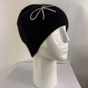 Rabionek Black Beanie With Bows