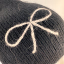 Rabionek Black Beanie With Bows
