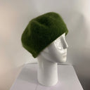 Rabionek Angora Knit Beret In Forest Green