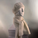 Rabionek Angora Knit Beret In Winter White