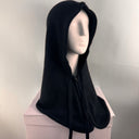 Rabionek Angora Knit Snood With Zip In Black