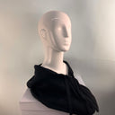 Rabionek Angora Knit Snood With Zip In Black