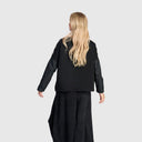Alembika Long Sleeved Striped Top In Stone/Black