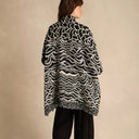 Sahara Abstract Jacquard Merino Wool Jacket In Monochrome