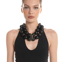 Katerina Vassou Tourm Bead Necklace With Black Tourmaline