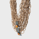 Katerina Vassou Solo Choker Necklace In Latte With Orange Crystals
