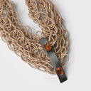 Katerina Vassou Solo Choker Necklace In Latte With Orange Crystals