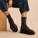 Lofina Gas Nero Nappa Stretch Boot In Black