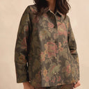 Sahara Vintage Damask Denim Jacket In Multi
