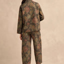 Sahara Vintage Damask Denim Jacket In Multi