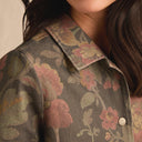 Sahara Vintage Damask Denim Jacket In Multi