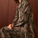 Sahara Vintage Damask Denim Jacket In Multi