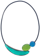 Zsiska Libra Necklace In Teal Multi