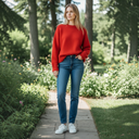Harley Of Scotland Pure Wool Crew Neck Sweater In Fidra