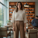 Marella MLLCOTTAGE Short Sleeve Sweater in Beige