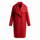 Marella MLLTENENTE Red Shawl Collar Coat With Belt