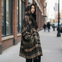 Rundholz 412 Forest Check Coat With Hood
