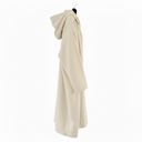 Lurdes Bergada Coat With Hood In Natural With Fleece Lining