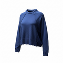 Lurdes Bergada Jersey In Azure With Seam Detail