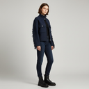 Estheme Cashmere Jacket With Stand Up Collar In Ink