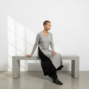 Kedziorek Long Sleeve Dress In Cloud/Black