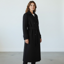 Marella Balcone Black Long Wool Coat